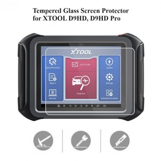 Tempered Glass Screen Protector for XTOOL D9 HD D9HD Pro Scanner